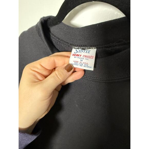 Vintage The Greenbrier Embroidered Crewneck Sweatshirt Black USA Unisex Medium - Picture 4 of 7